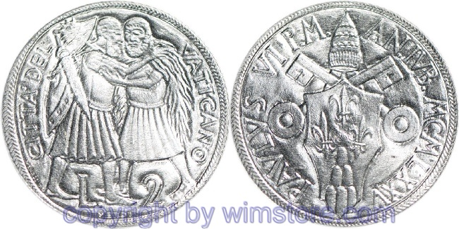 Vatikan, 2 Lire 1975, Versöhnung, KM 125, Aluminium, st
