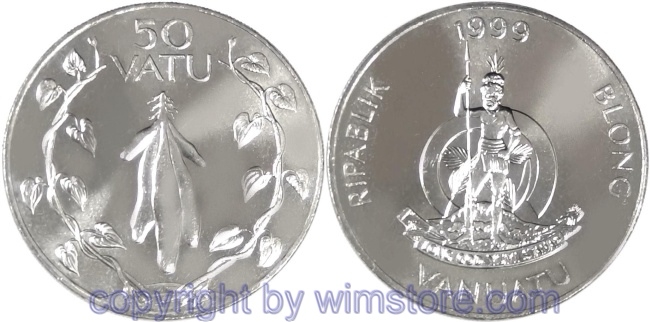 Vanuatu, 50 Vatu ab 1983, KM 8, Ku/Ni