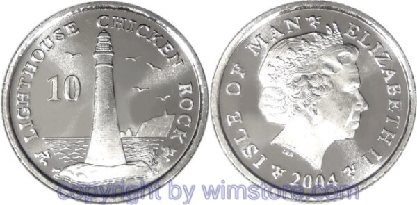 Insel Man, 10 Pence ab 2004, KM 1256, Ku/Ni