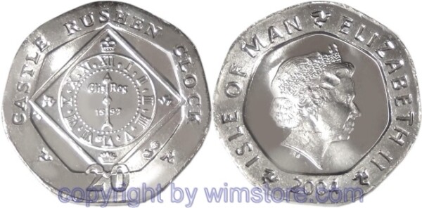 Insel Man, 20 Pence ab 2004, KM 1257, Ku/Ni