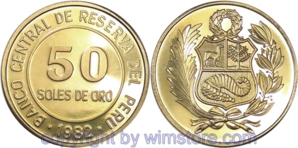 Peru, 50 Soles 1979 - 1983, KM 273, Ku/Ni
