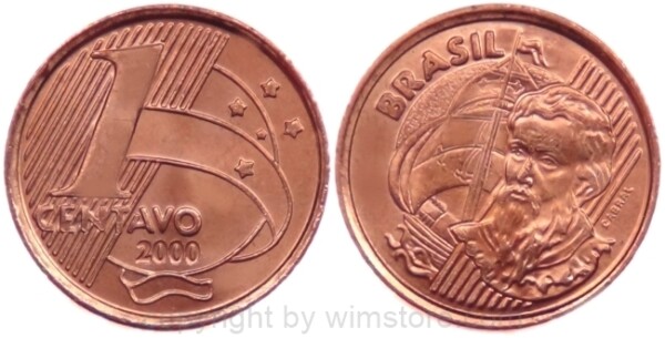 Brasilien, 1 Centavo 1998 - 2004, KM 643, Stahl verkupfert