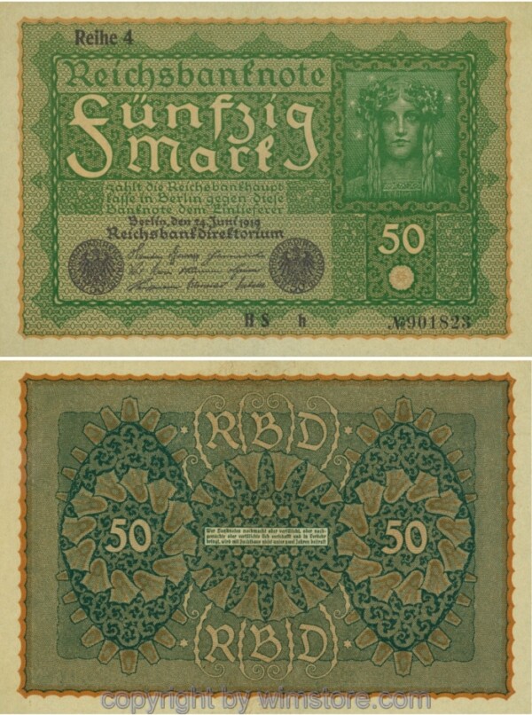 Deutschland, Inflation, R 062d, 50 Mark, 24.06.1919