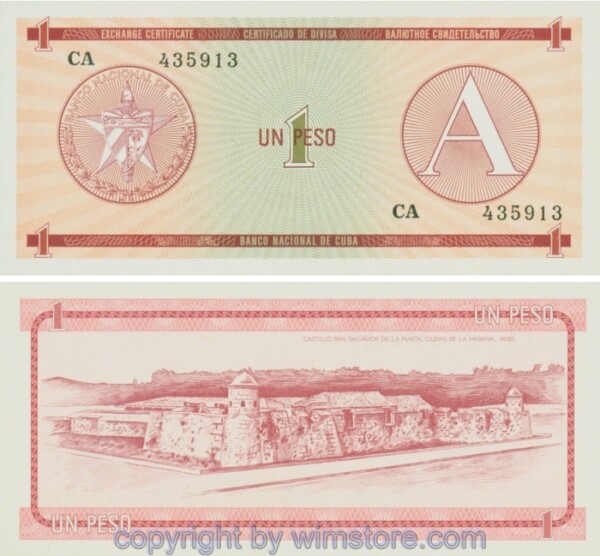 Kuba, PFX01, 1 Peso (1985)