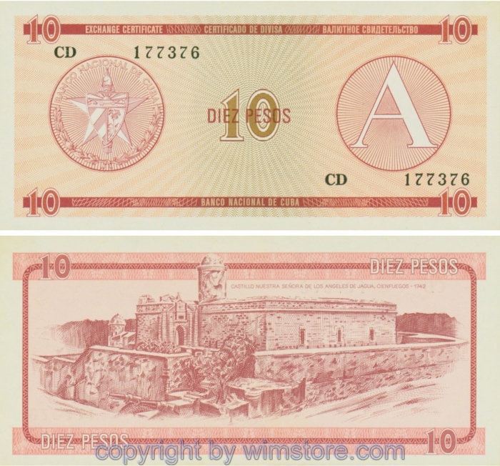 Kuba, PFX04, 10 Pesos (1985)