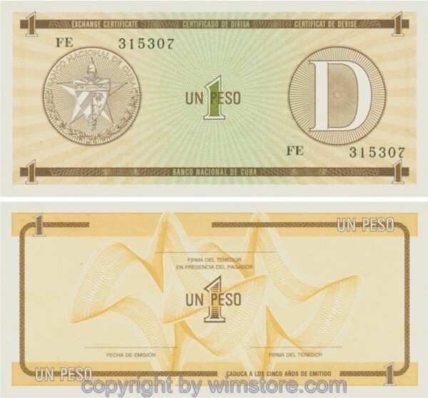 Kuba, PFX32, 1 Peso, nicht datiert