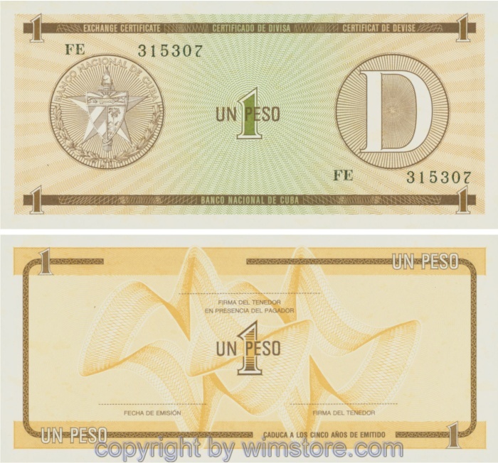 Kuba, PFX32, 1 Peso, nicht datiert