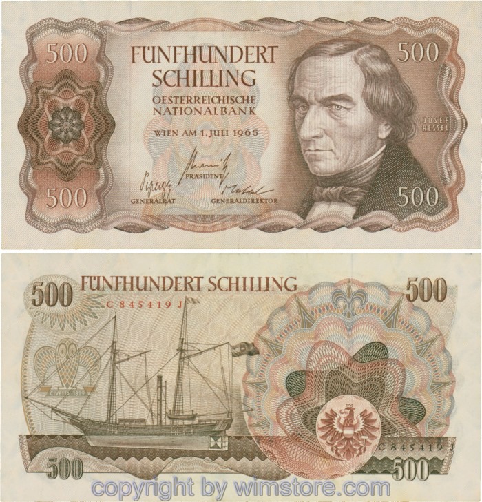 Österreich 2. Rep., ANK 278, 500 Schilling 1965, Serie C-J; 3