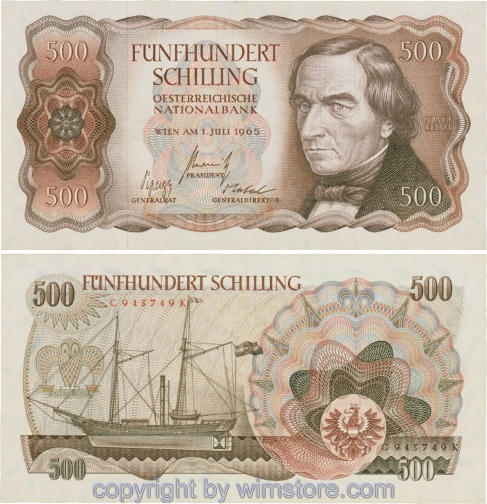 Österreich 2. Rep., ANK 278, 500 Schilling 1965, Serie C-K; 3