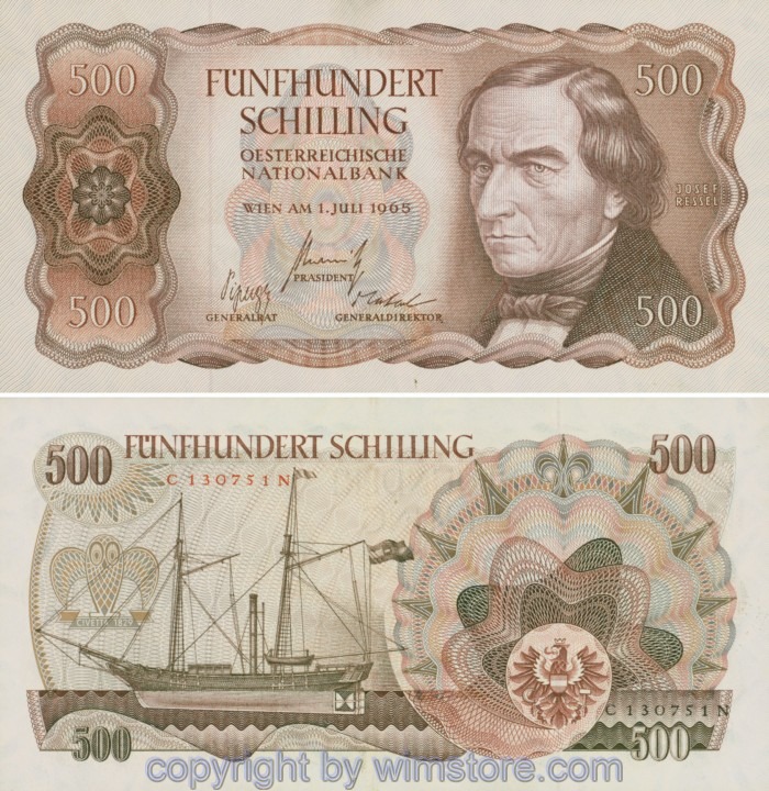 Österreich 2. Rep., ANK 278, 500 Schilling 1965, Serie C-N; 3