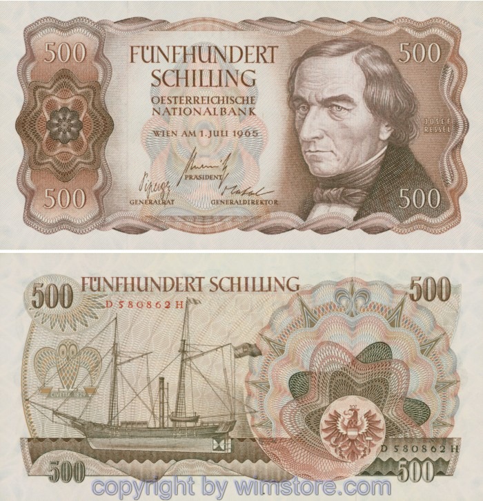 Österreich 2. Rep., ANK 278, 500 Schilling 1965, Serie D-H; 3