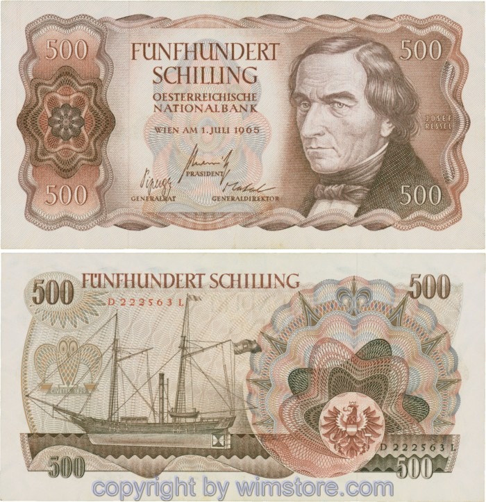 Österreich 2. Rep., ANK 278, 500 Schilling 1965, Serie D-L; 3