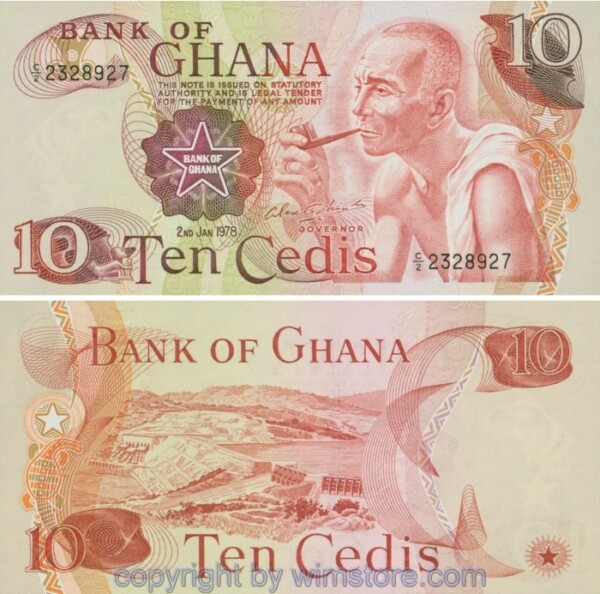 Ghana, P016f, 10 Cedis 1978-01-02, Serie C/2; 1