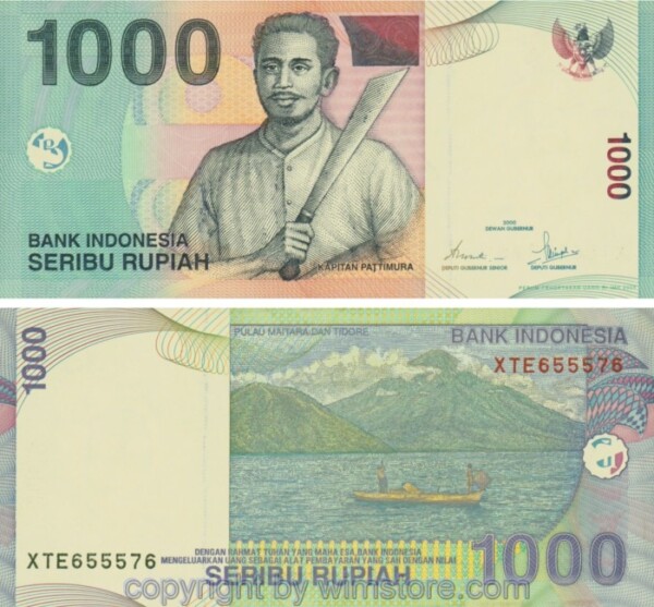 Indonesien, P141g, 1000 Rupiah 2000 / 2006, Serie XTE; 1, Ersatzbanknote