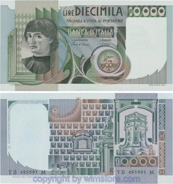 Italien, P106b, 10000 Lire, 1980-09-06, Serie YB-M;" 1-