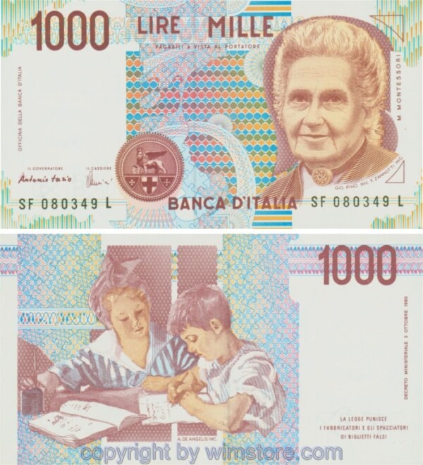 Italien, P114c, 1000 Lire, 1990-10-03, Serie SF-L; 1