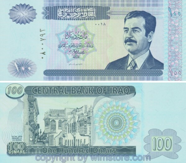 Irak, P087, 100 Dinars 2002; 1