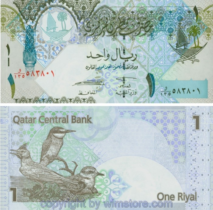 Katar, P028 (20b), 1 Riyal (2008)