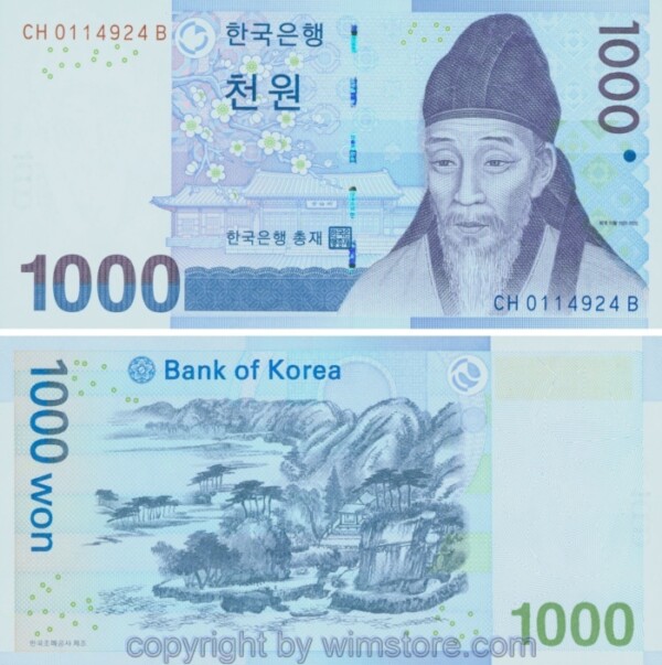 Südkorea, P054a, 1000 Won (2007)