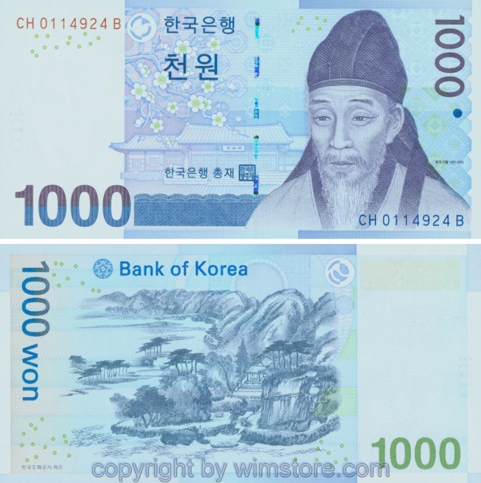 Südkorea, P054a, 1000 Won (2007)