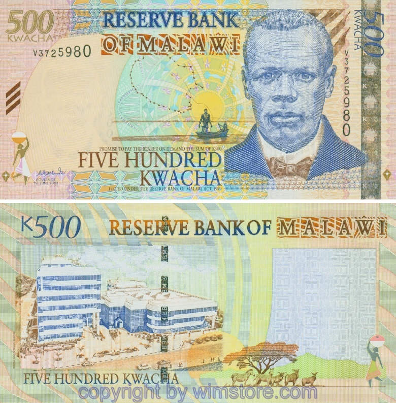 Malawi, P48Aa, 500 Kwacha 1.6.2003