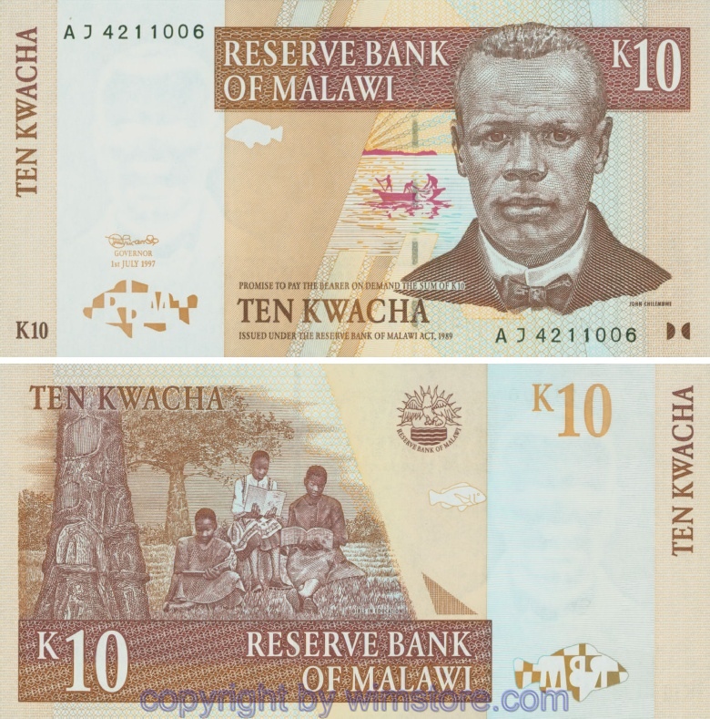 Malawi, P51a, 10 Kwacha 1.6.2004