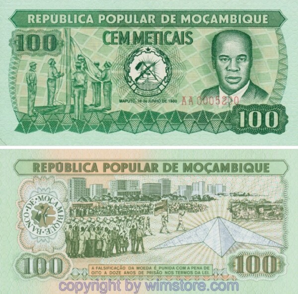 Mosambik, P126.1, 100 Medicais 16.6.1980