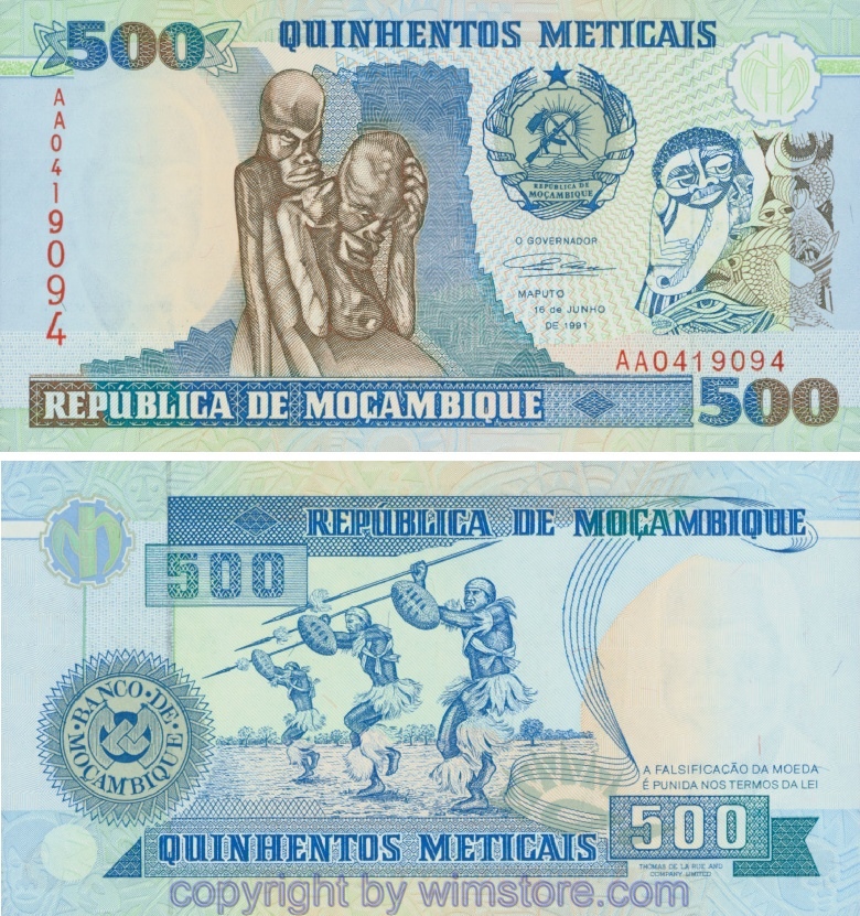 Mosambik, P134, 500 Medicais 16.6.1991