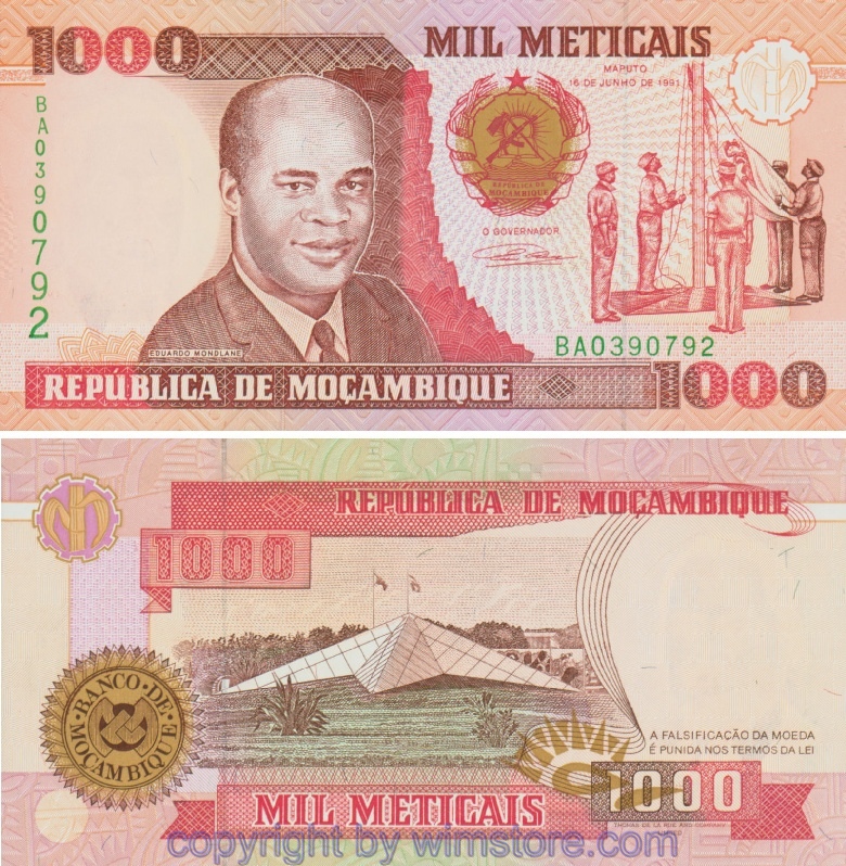Mosambik, P135, 1000 Medicais 16.6.1991