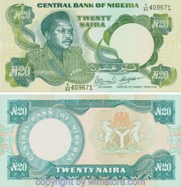 Nigeria, P26e, 20 Naira (1984 - 2000)
