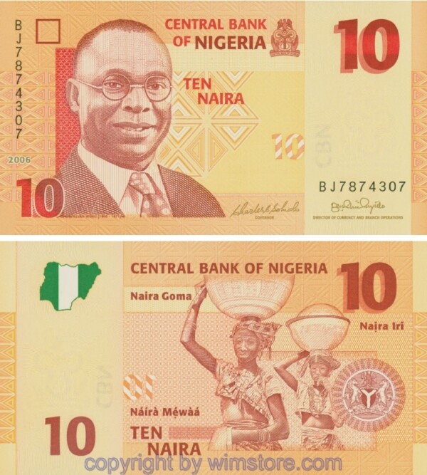 Nigeria, P33a, 10 Naira 2006