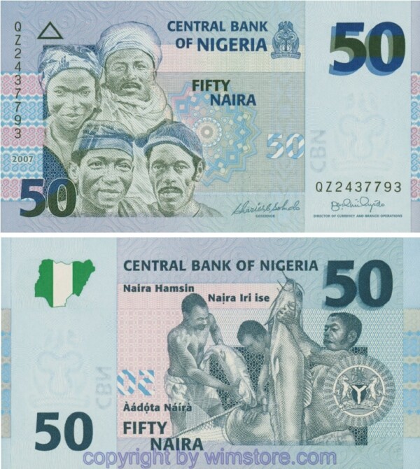 Nigeria, P35b, 50 Naira 2007