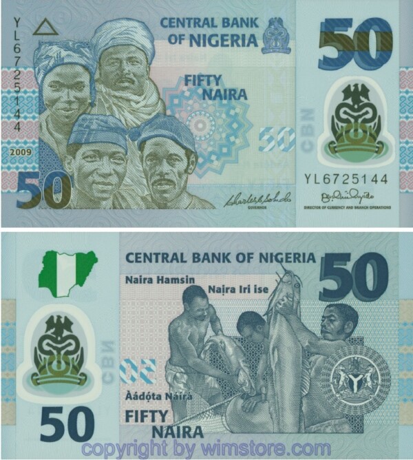 sg23174 Nigeria, P40a1, 50 Naira 2009