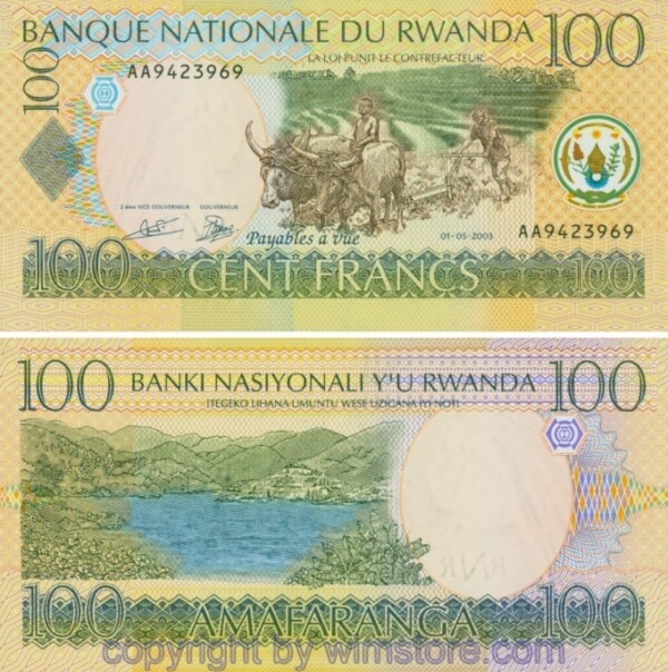 sg24093 Rwanda, P 29a, 100 Francs 2003
