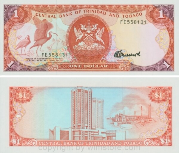 Trinidad & Tobago, P 36c, 1 Dollar, Chap. 79.02