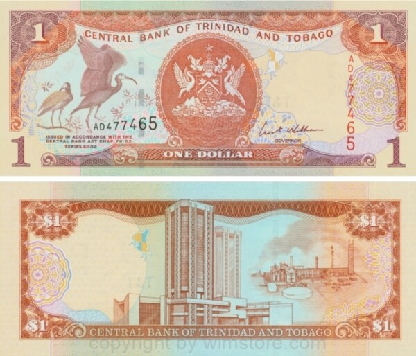 Trinidad & Tobago, P 41b, 1 Dollar 2002