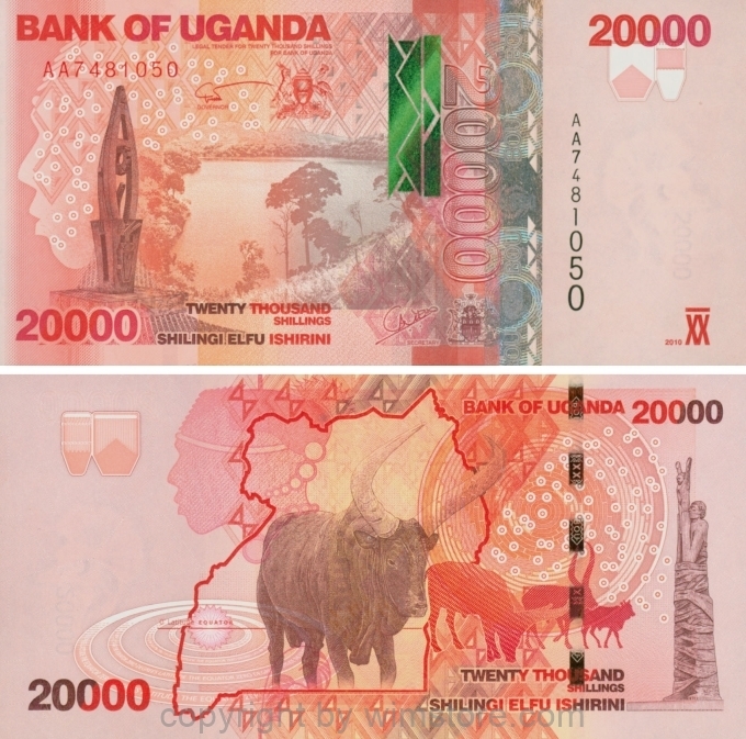 Uganda, P 53a, 20000 Shillings 2010