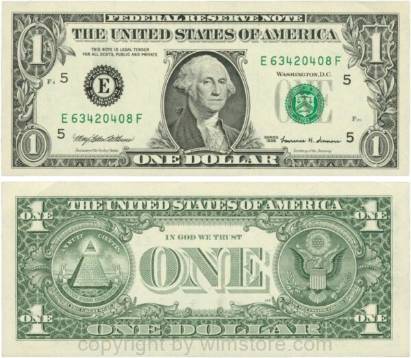 USA, P 504, 1 Dollar 1999