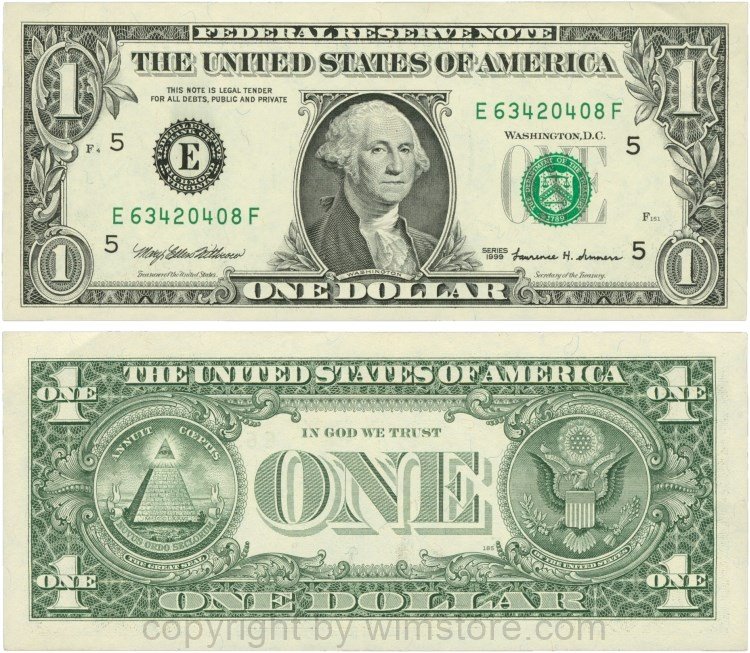 USA, P 504, 1 Dollar 1999