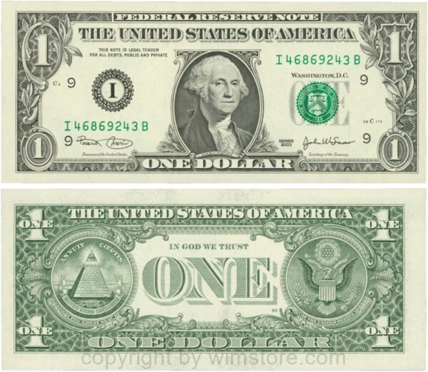 USA, P 515a, 1 Dollar 2003