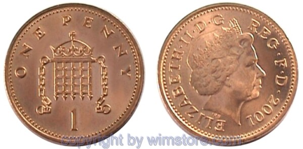 Großbritannien, 1 Penny ab 1998, KM 986, Stahl/Ku-galvanisiert