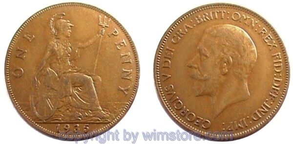 Großbritannien, 1 Penny 1928 - 1936, KM 838, Bronze