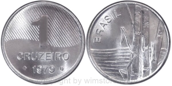 Brasilien, 1 Cruzeiro, 1979 - 1984, KM 590, Stahl