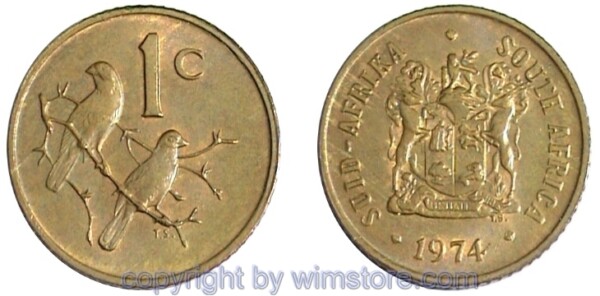 Südafrika, 1 Cent 1970 - 1989, KM 82, Bronze