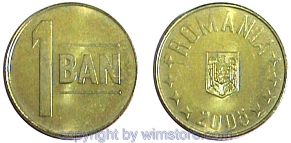 Rumänien, 1 Ban ab 2005, KM 189, Stahl-Messing galvanisiert