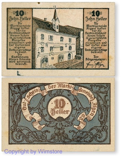 Aigen (OÖ), G0012, 10 Heller; 1-