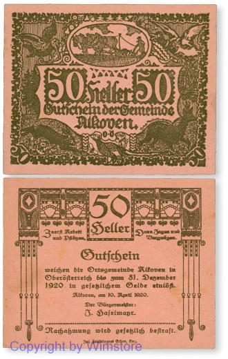 sn100180 Alkoven, G0018Ia, 50 Heller; 1-