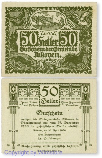 sn100187 Alkoven, G0018Ib, 50 Heller; 1-