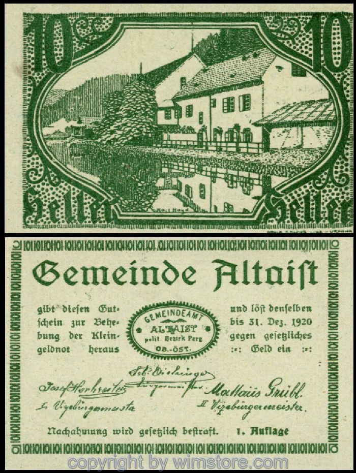 sn100241 Altaist, G0023IaA, 10 Heller, 01, 1. Auflage; 1-
