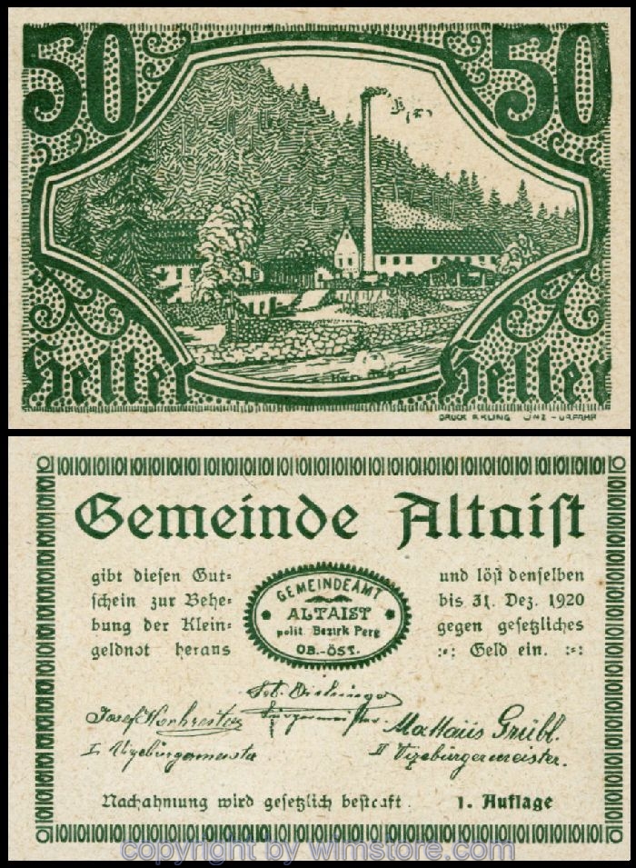 sn100264 Altaist, G0023IaD, 50 Heller, 39, 1. Auflage; 1